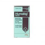 Humalog vial es una insulina tipo Lispro de acción ultrarápida